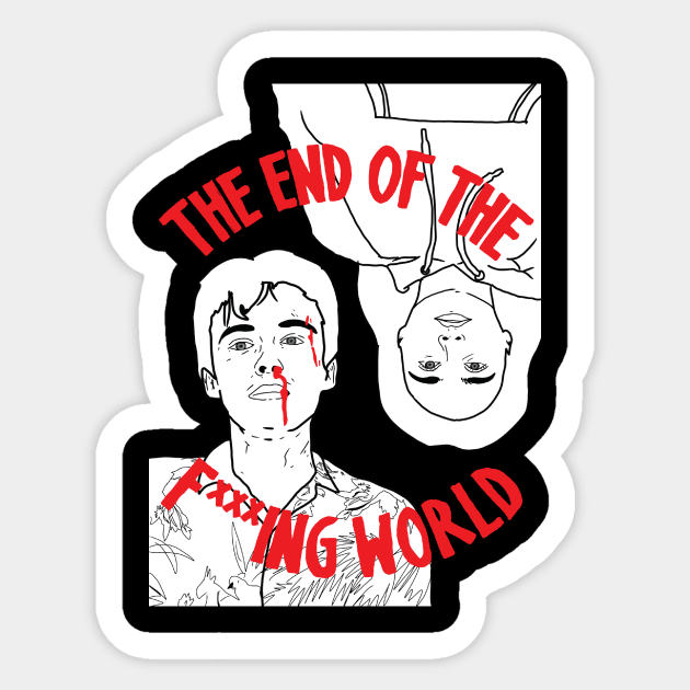 The End Of The F World Sticker by jealousclub